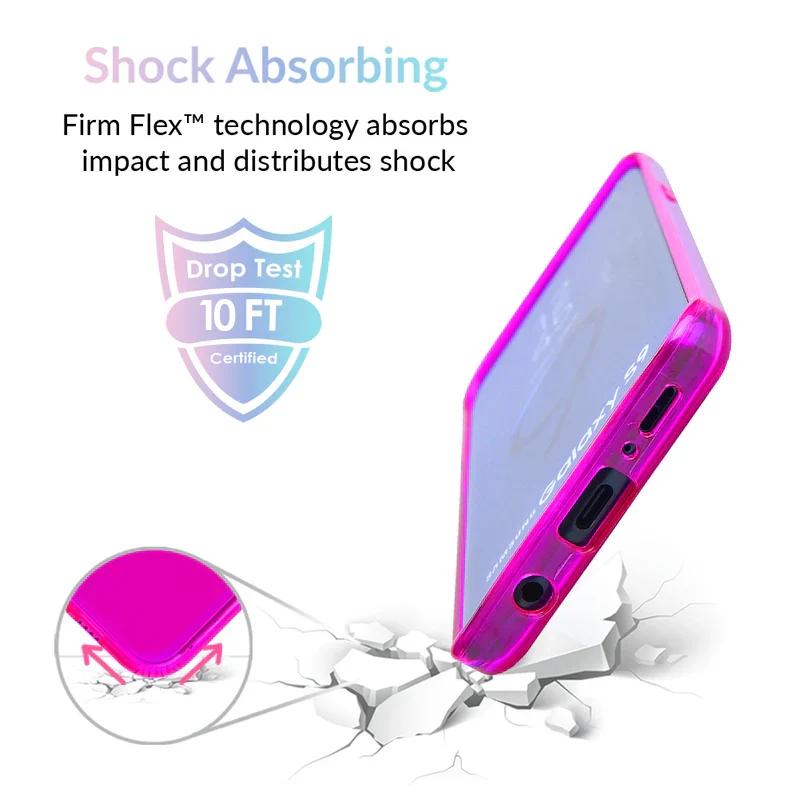 Neon Purple Clear Samsung Case - Image 19
