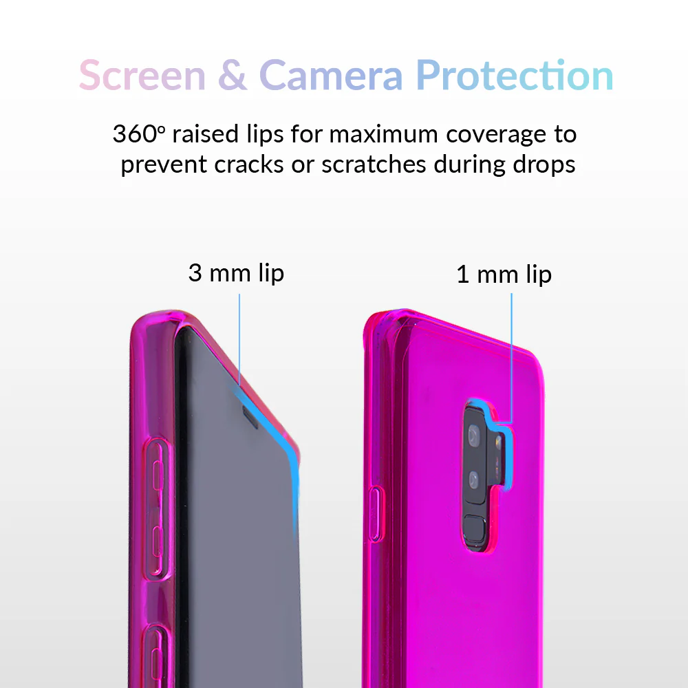 Neon Purple Clear Samsung Case - Image 21