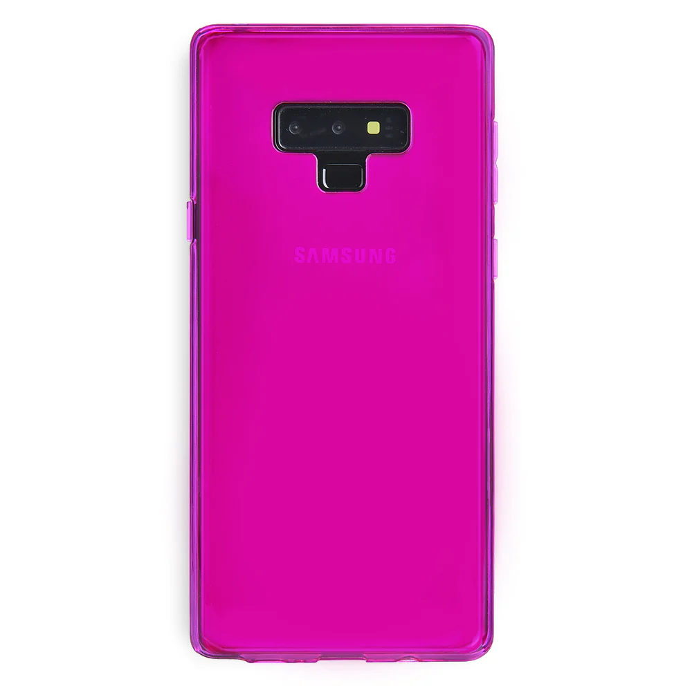 Neon Purple Clear Samsung Case - Image 24