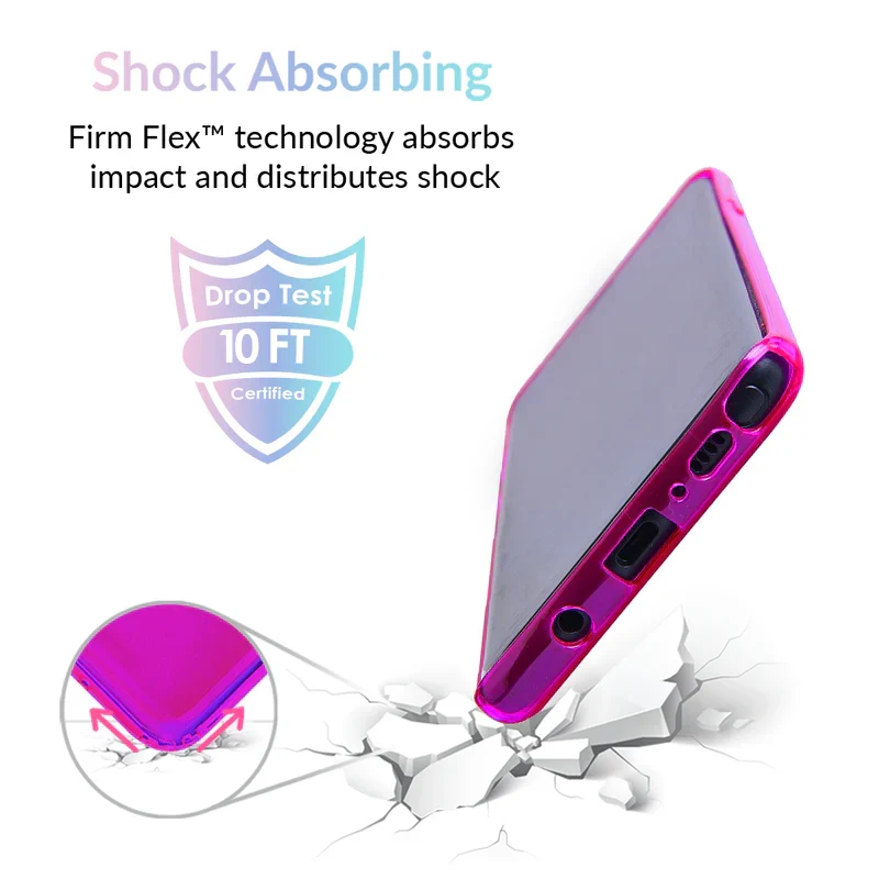 Neon Purple Clear Samsung Case - Image 25