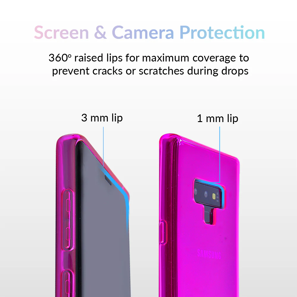 Neon Purple Clear Samsung Case - Image 27