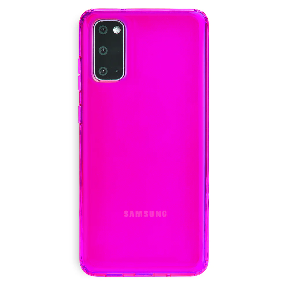 Neon Purple Clear Samsung Case - Image 30