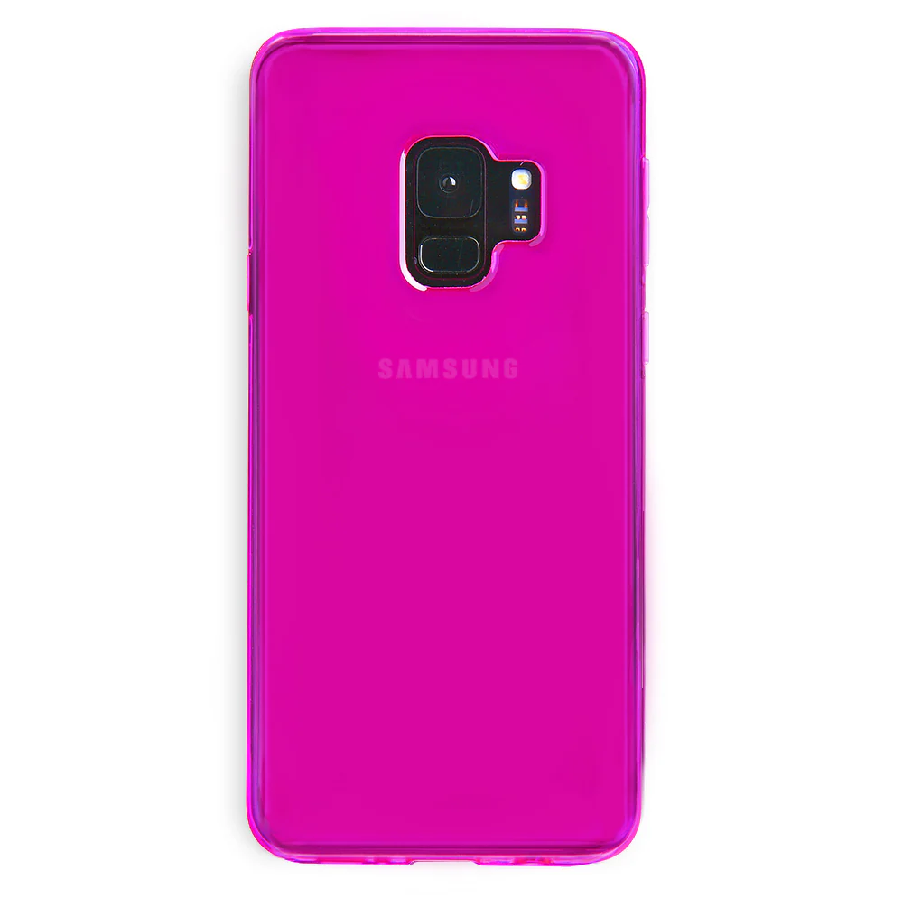 Neon Purple Clear Samsung Case - Image 33