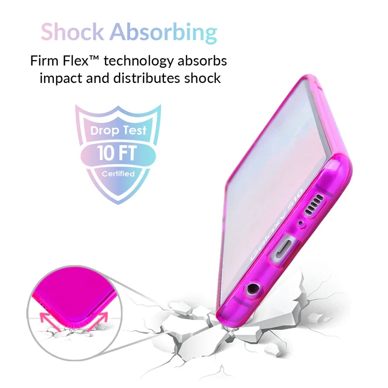 Neon Purple Clear Samsung Case - Image 46