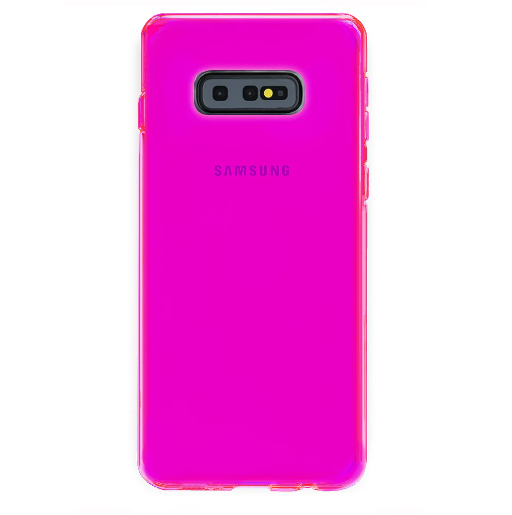 Neon Purple Clear Samsung Case - Image 52