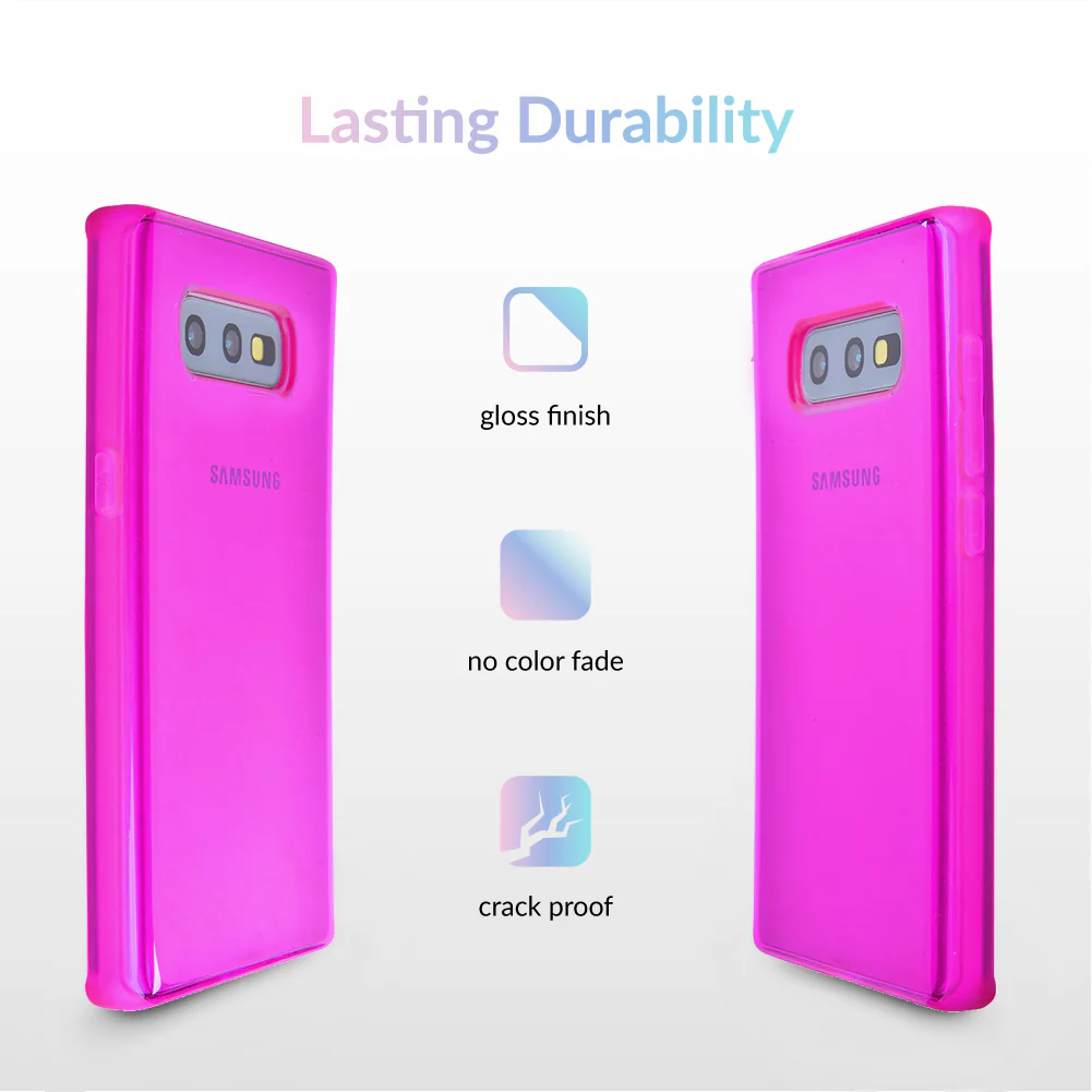 Neon Purple Clear Samsung Case - Image 55