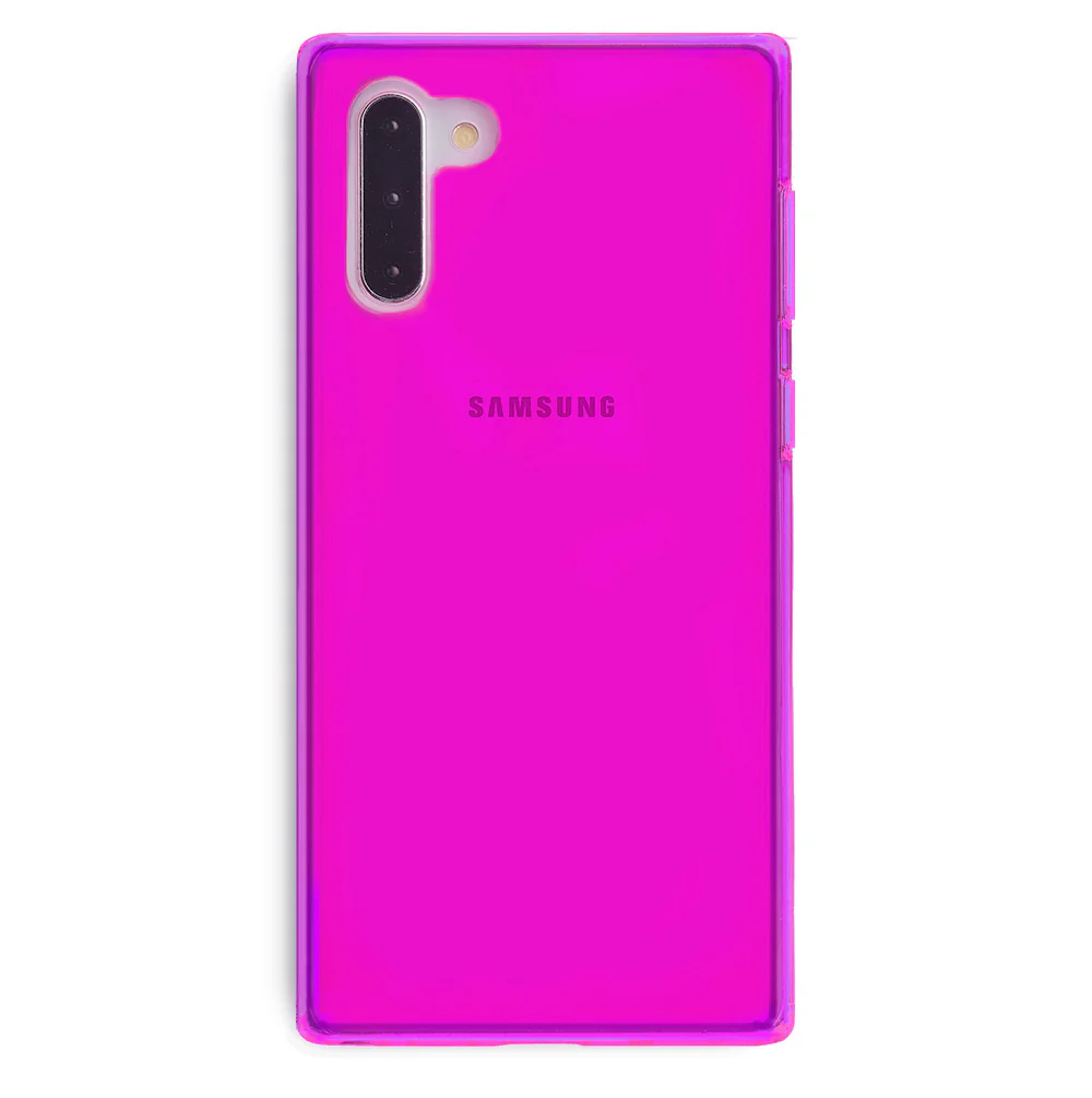 Neon Purple Clear Samsung Case - Image 57