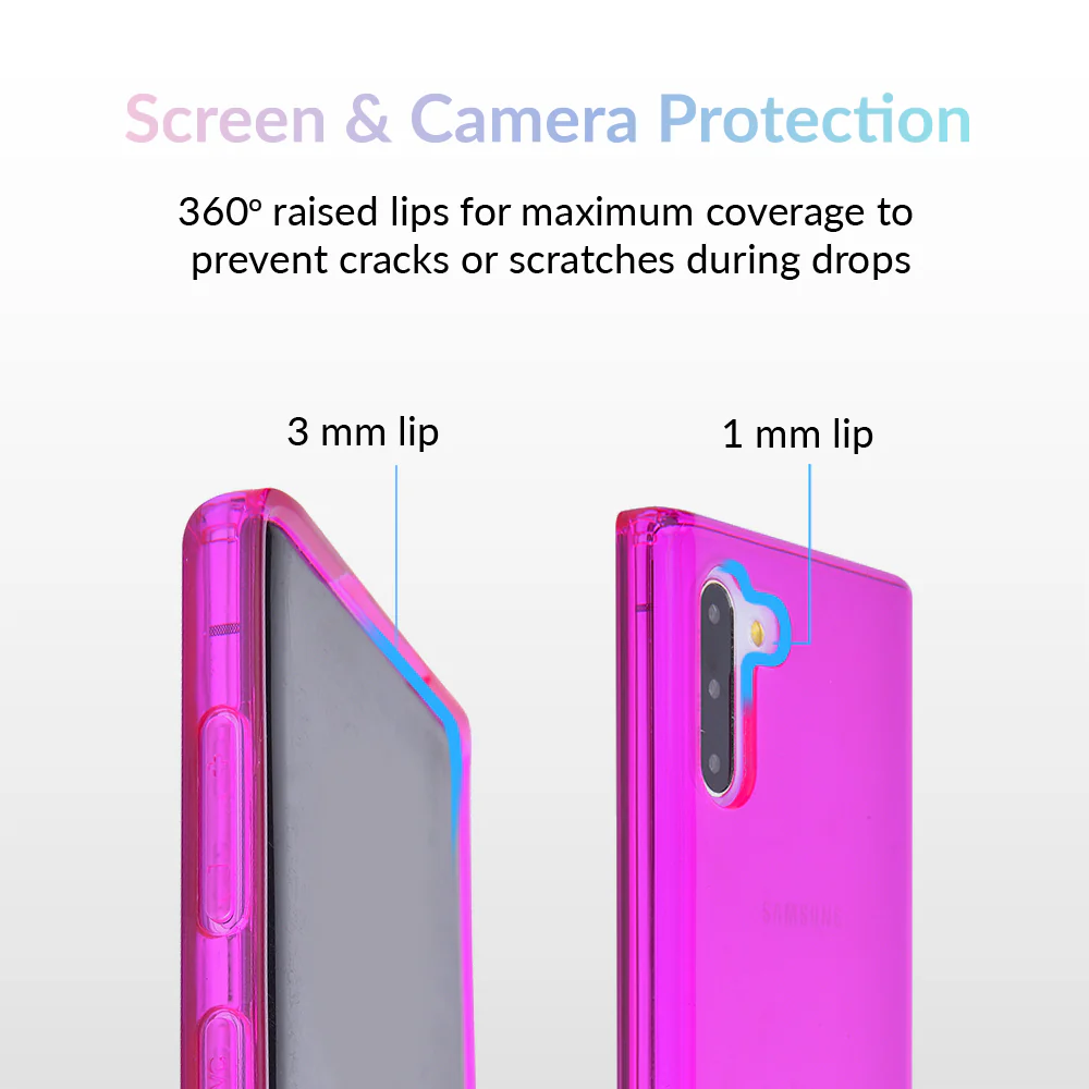 Neon Purple Clear Samsung Case - Image 59