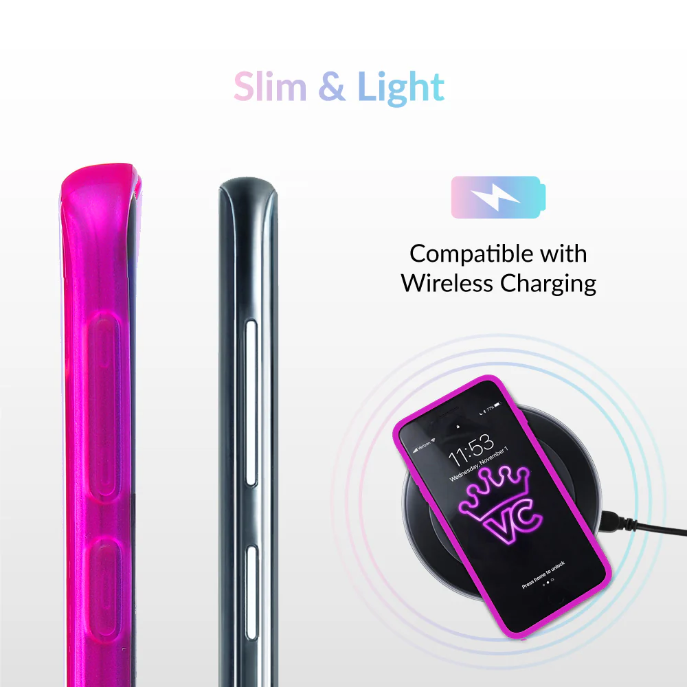 Neon Purple Clear Samsung Case - Image 6