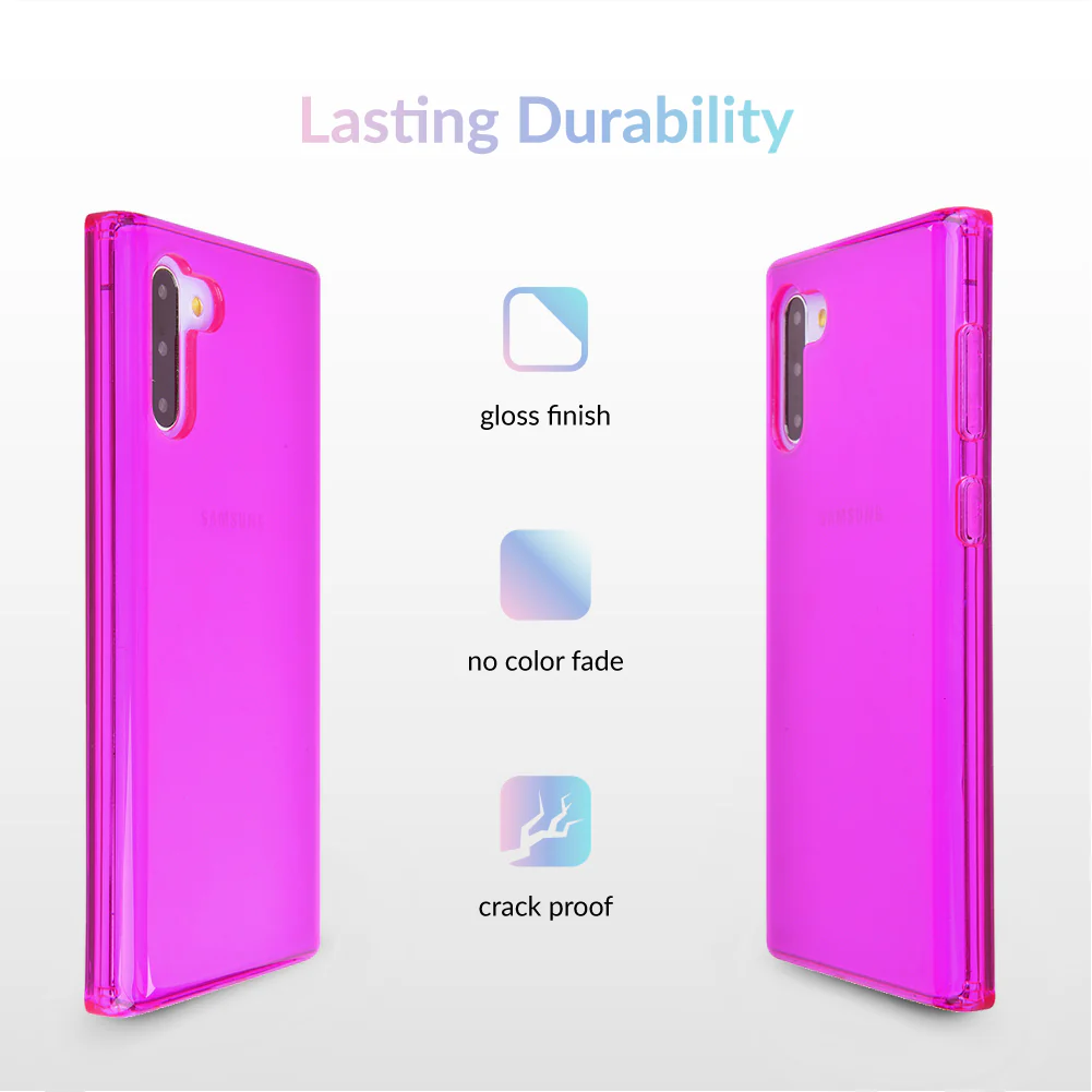 Neon Purple Clear Samsung Case - Image 60