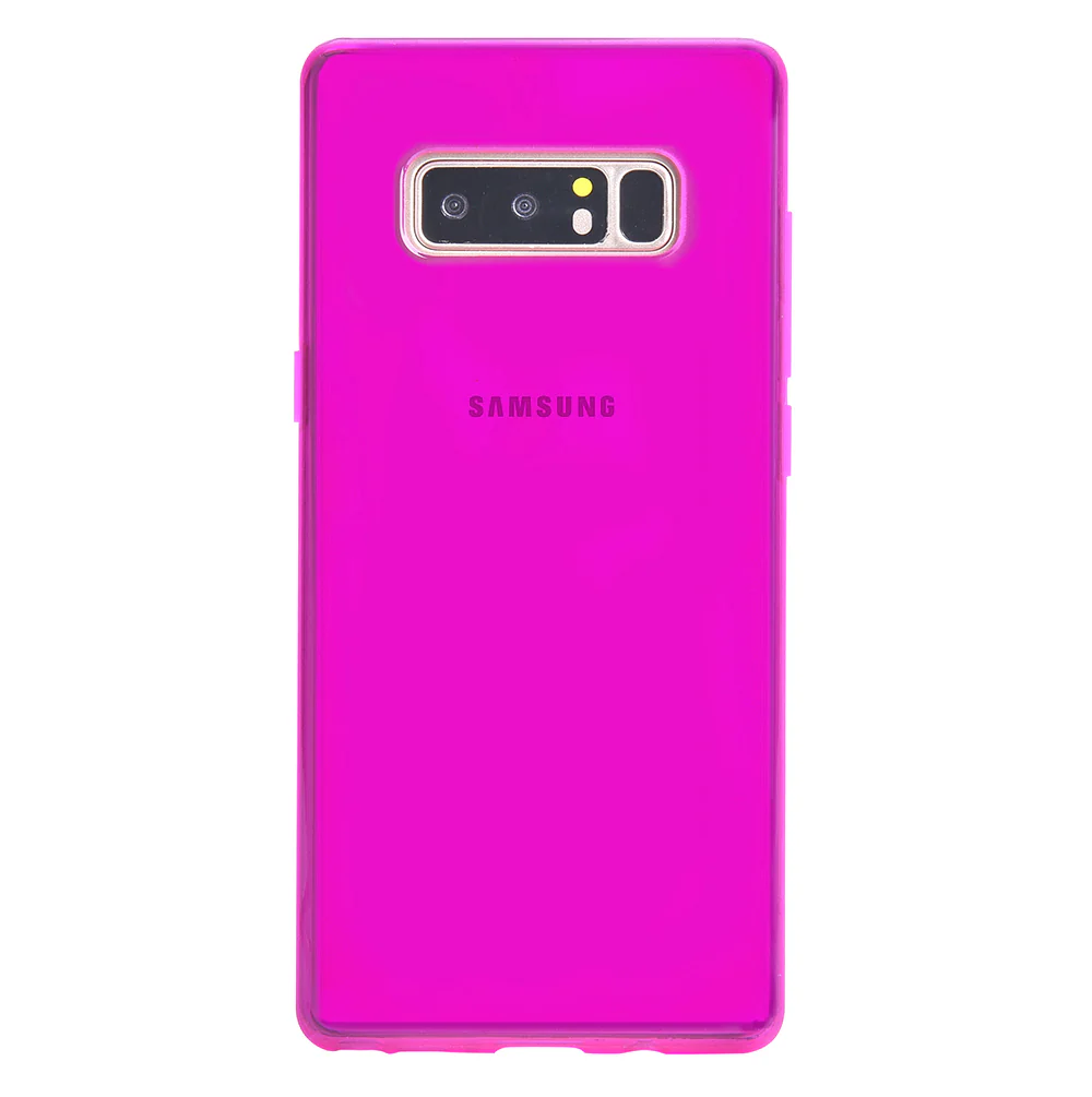 Neon Purple Clear Samsung Case - Image 62