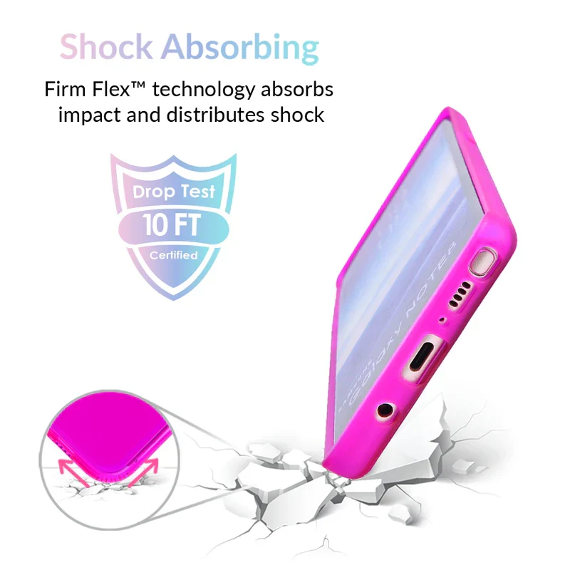 Neon Purple Clear Samsung Case - Image 65