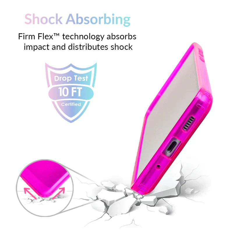 Neon Purple Clear Samsung Case - Image 66