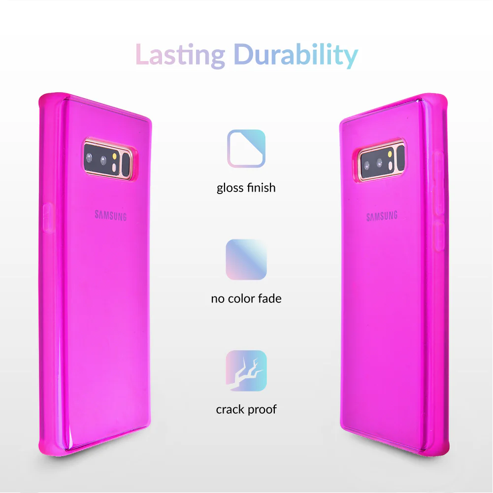 Neon Purple Clear Samsung Case - Image 67