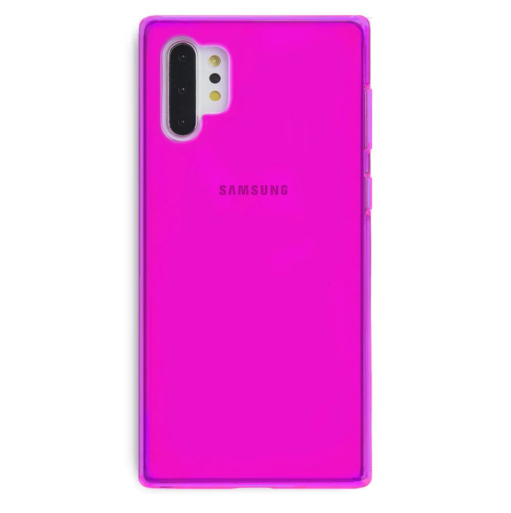 Neon Purple Clear Samsung Case - Image 69