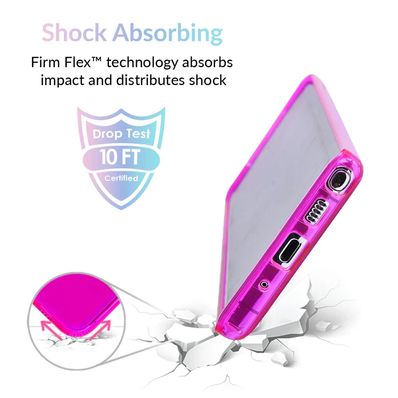 Neon Purple Clear Samsung Case - Image 71