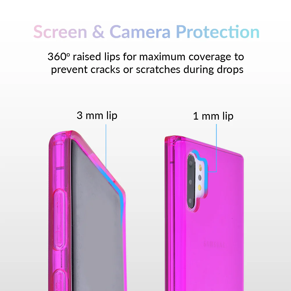 Neon Purple Clear Samsung Case - Image 72