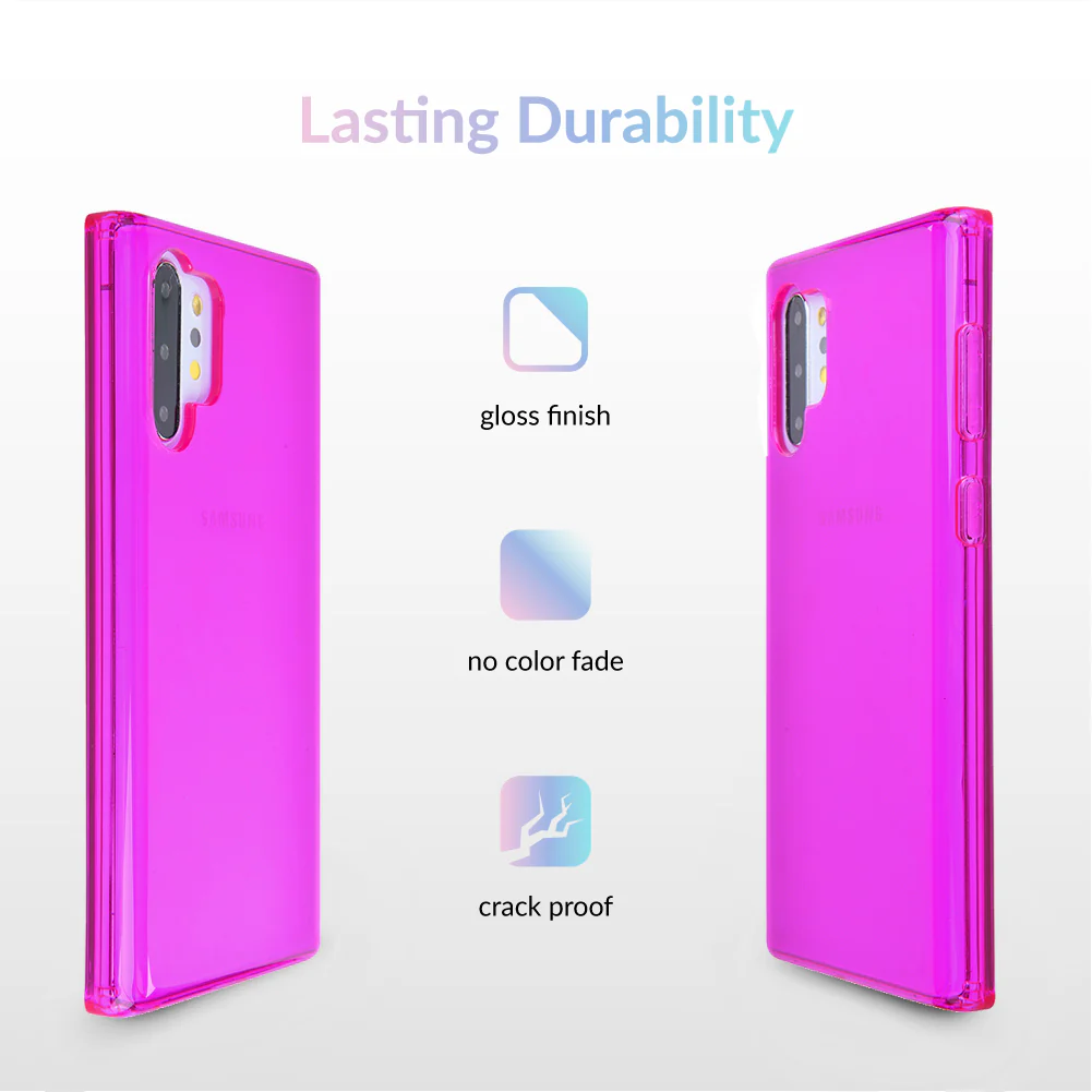 Neon Purple Clear Samsung Case - Image 73