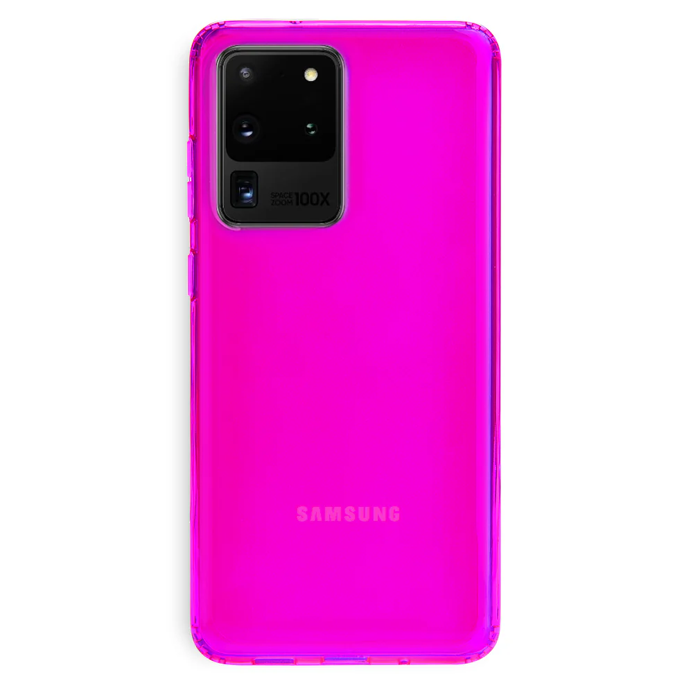 Neon Purple Clear Samsung Case - Image 75