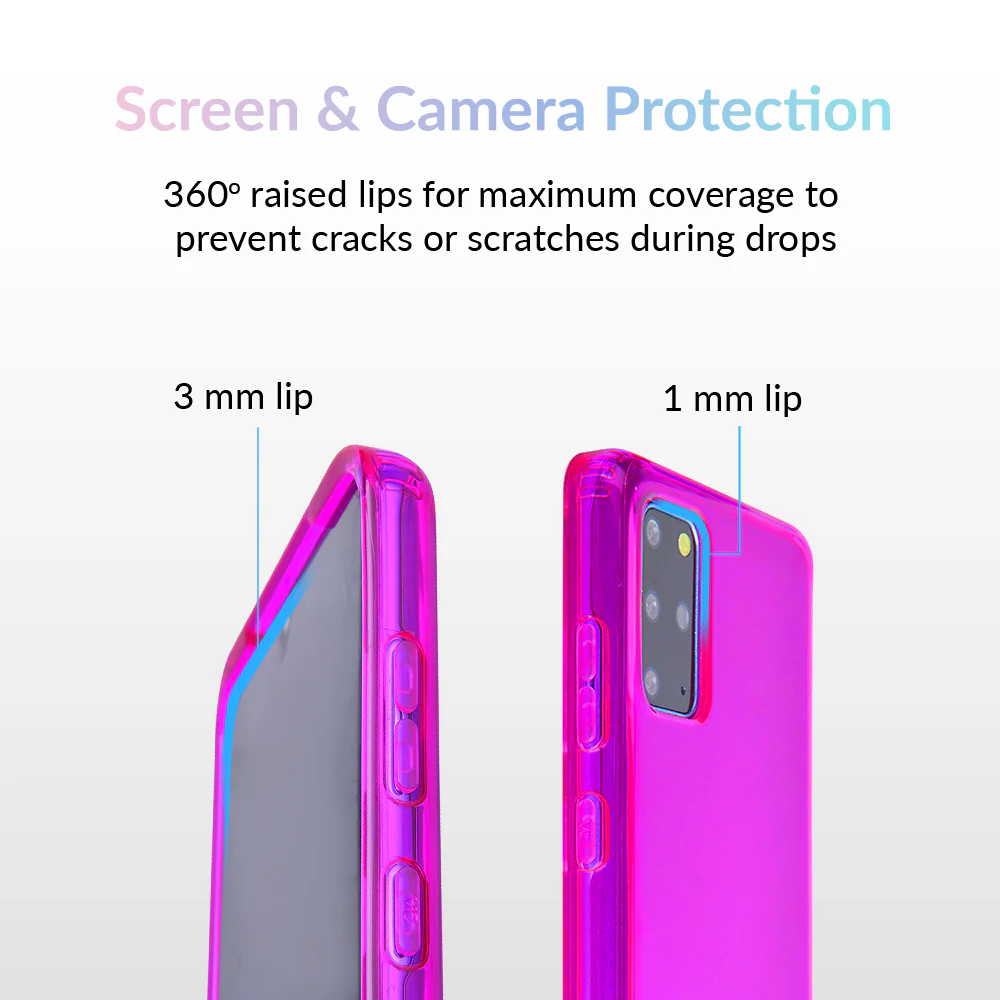 Neon Purple Clear Samsung Case - Image 9