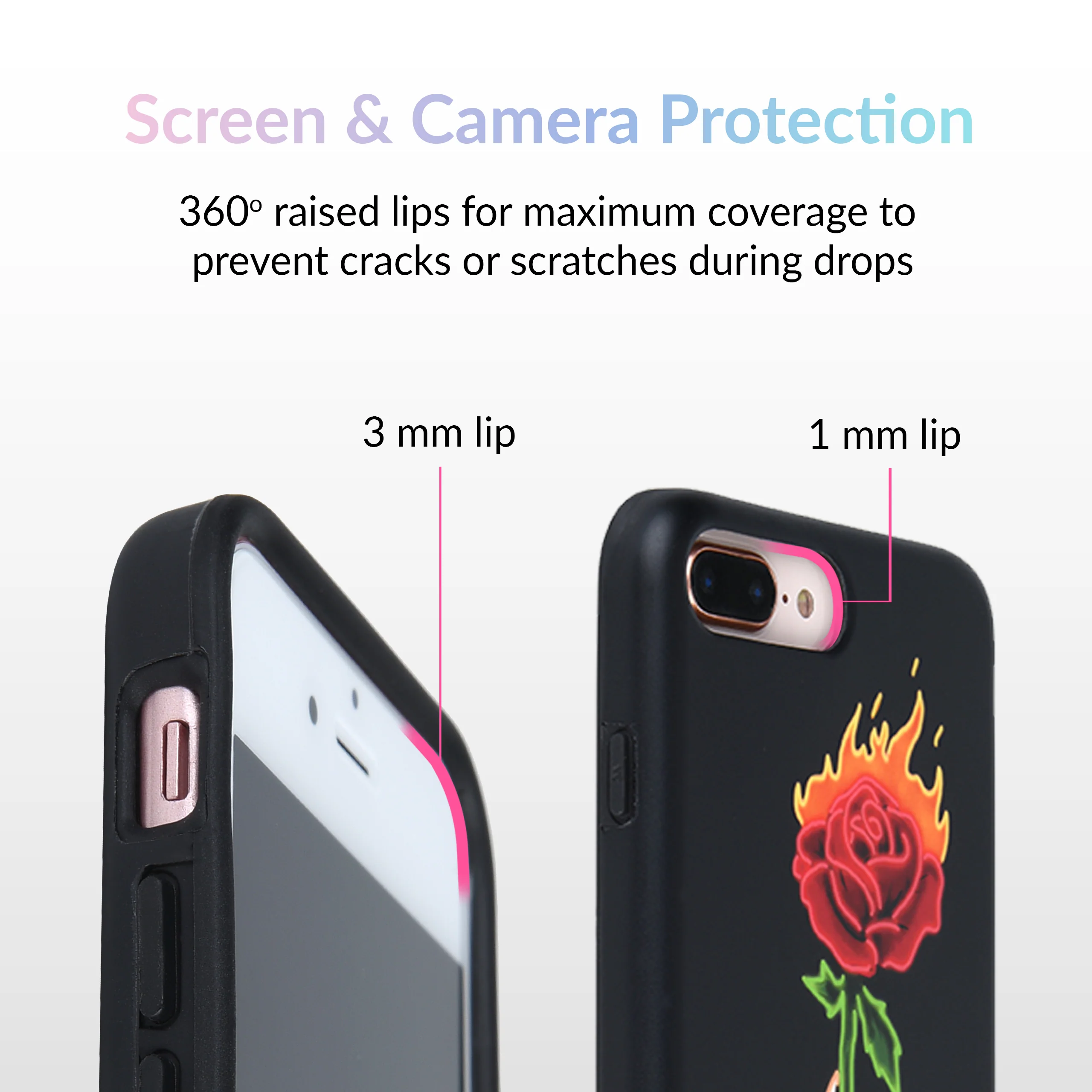 Neon Rose iPhone Case by Nessa - Image 24