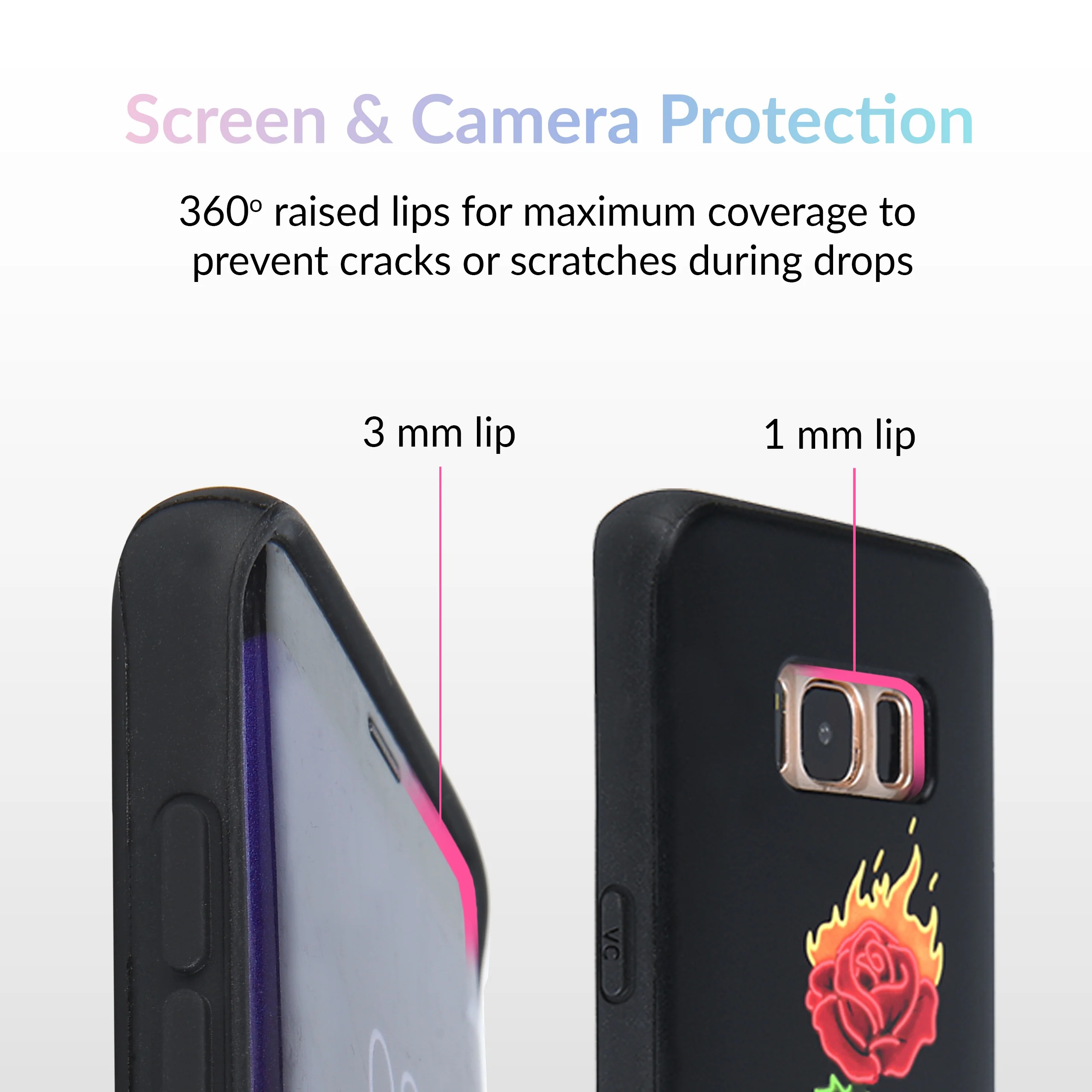 Neon Rose iPhone Case by Nessa - Image 47