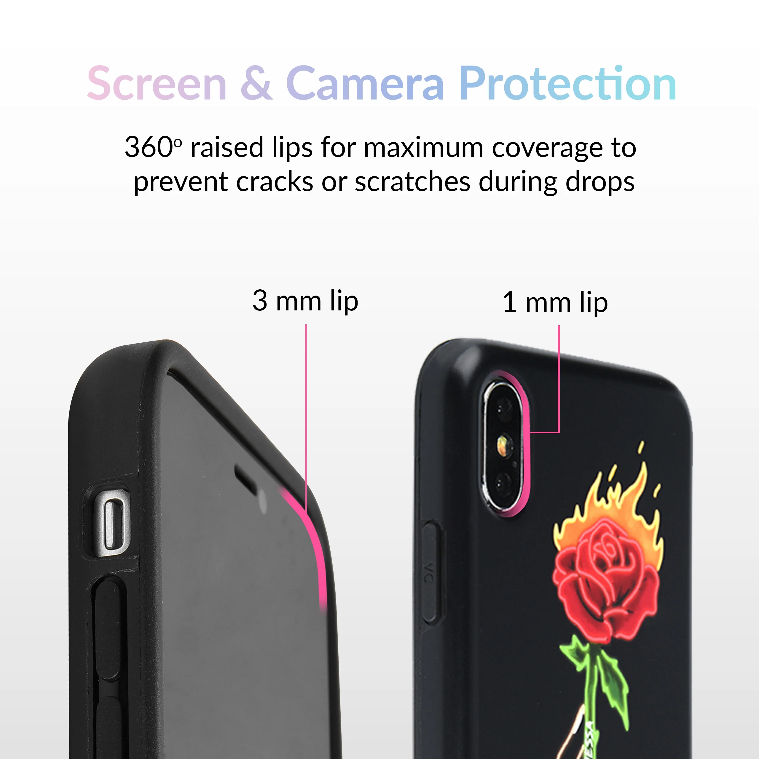 Neon Rose iPhone Case by Nessa - Image 58