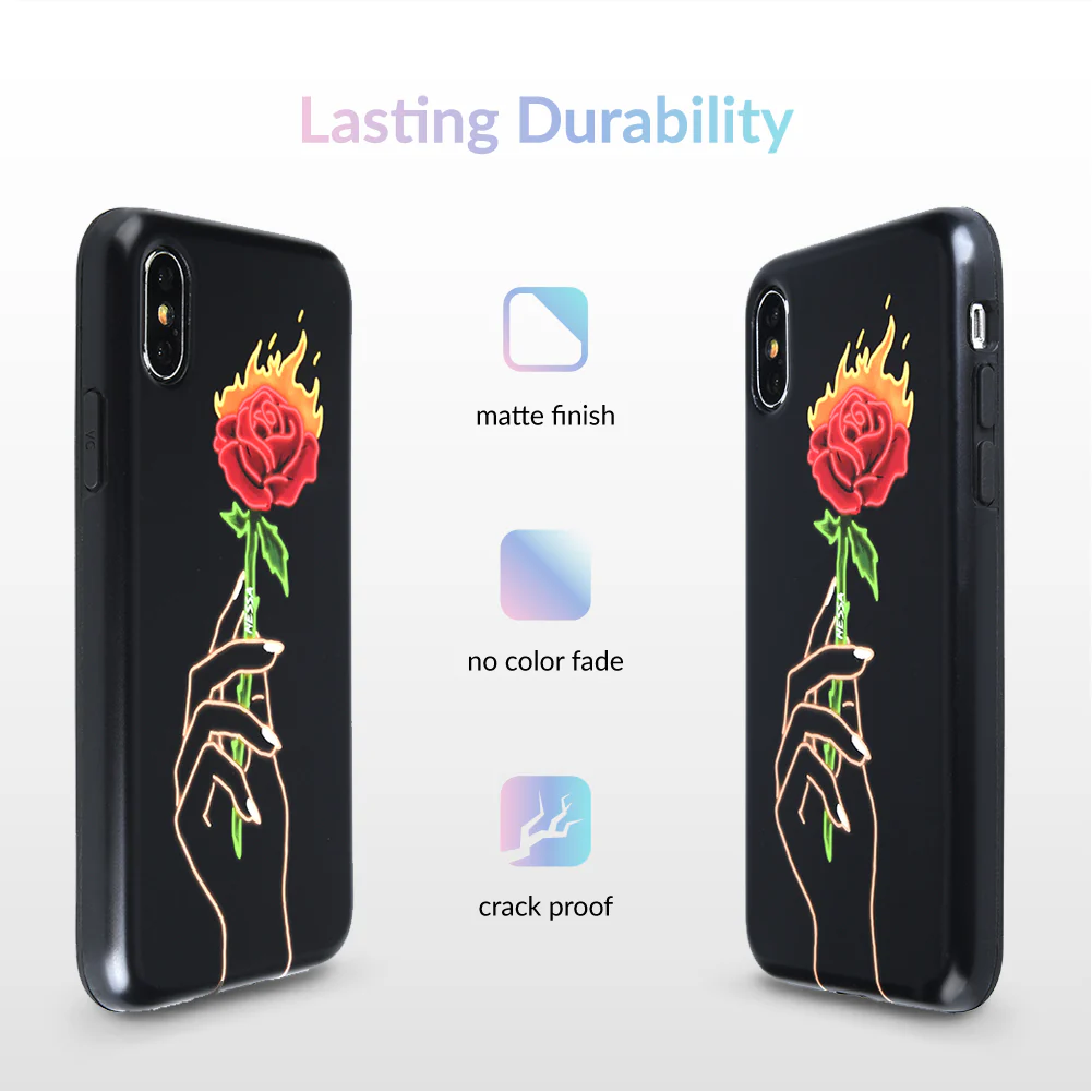Neon Rose iPhone Case by Nessa - Image 60