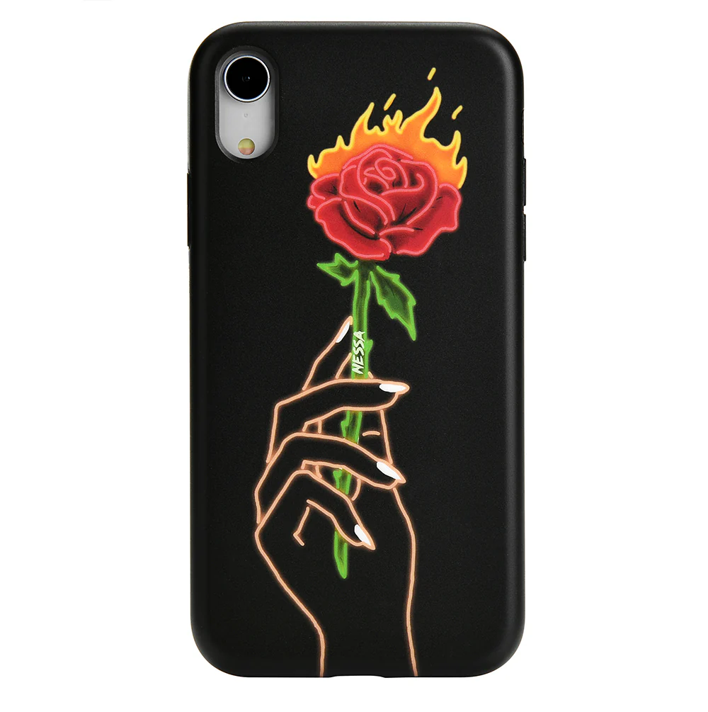 Neon Rose iPhone Case by Nessa - Image 63
