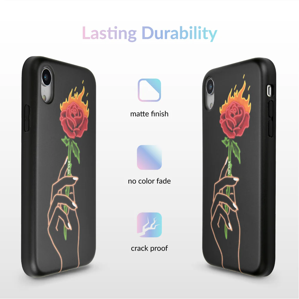 Neon Rose iPhone Case by Nessa - Image 67