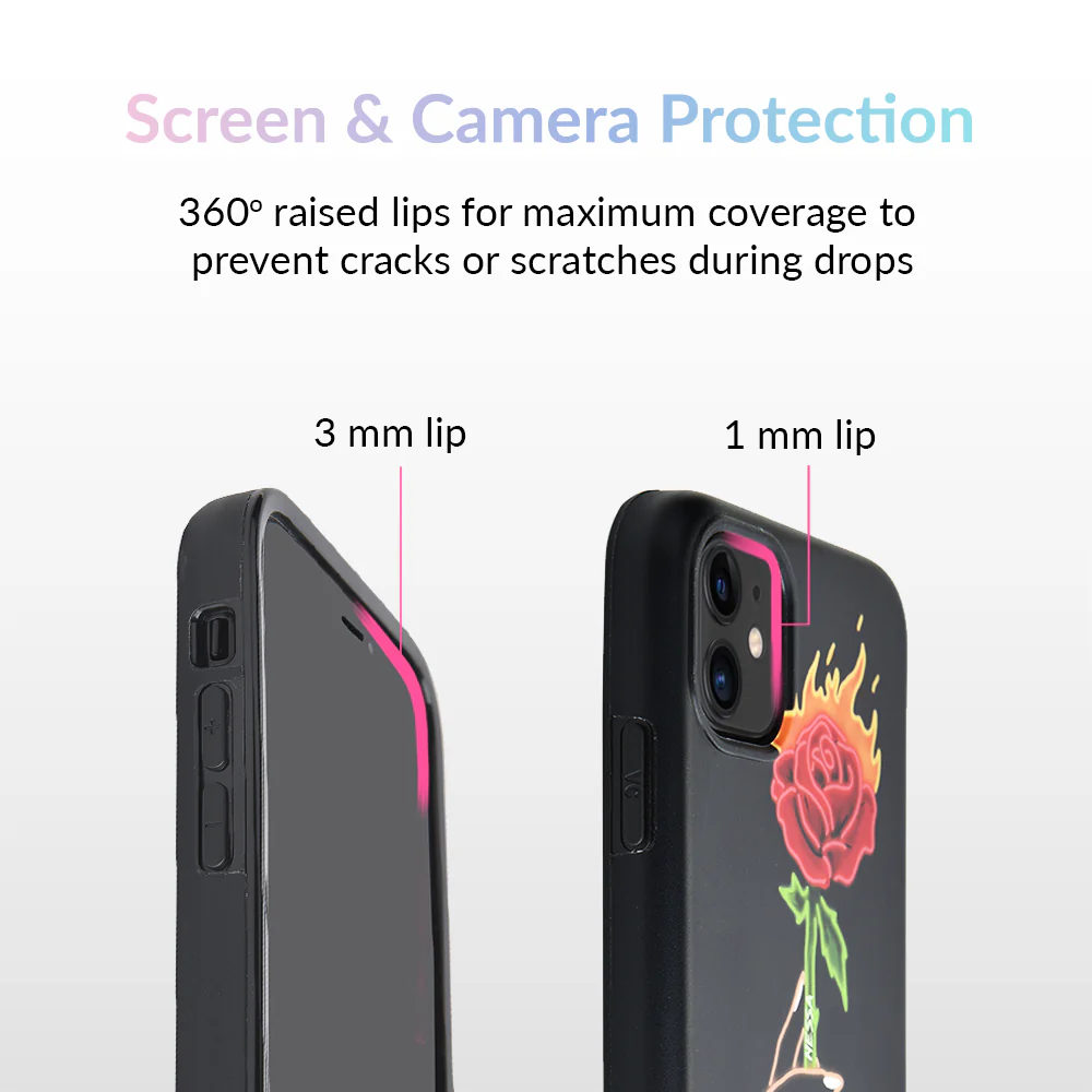 Neon Rose iPhone Case by Nessa - Image 71