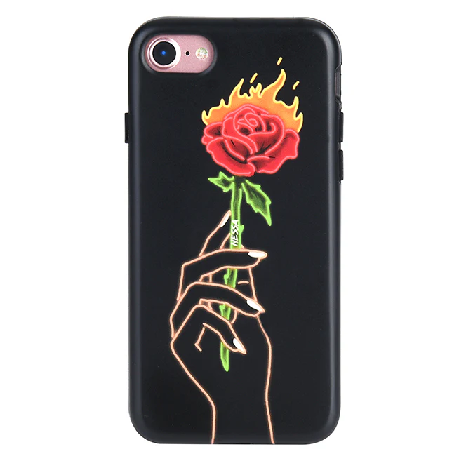 Neon Rose iPhone Case by Nessa - Image 8