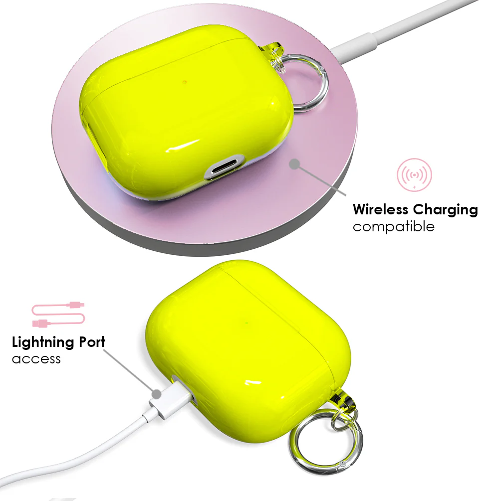 Neon Yellow AirPods Case - Image 13
