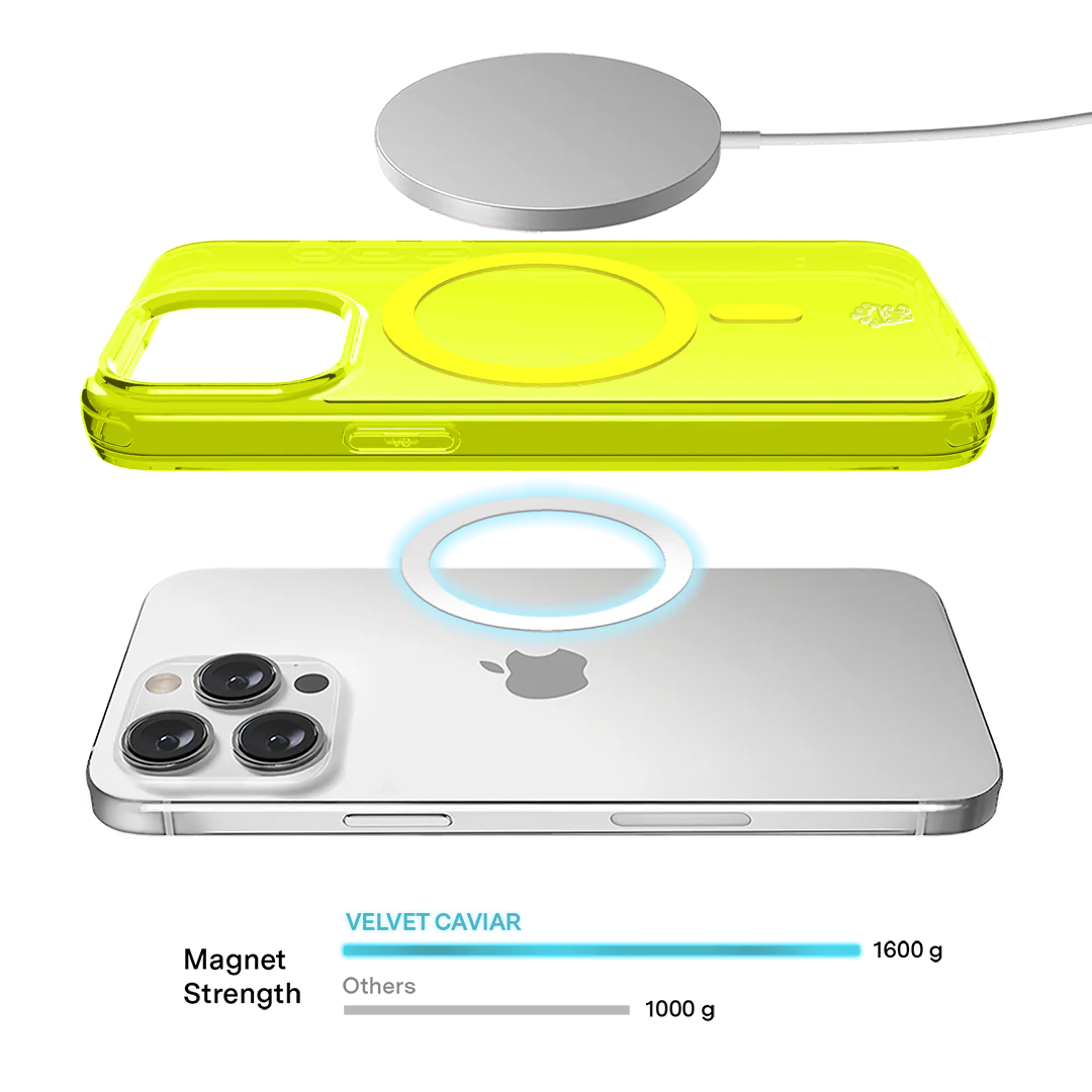 Neon Yellow Clear iPhone Case - Image 103