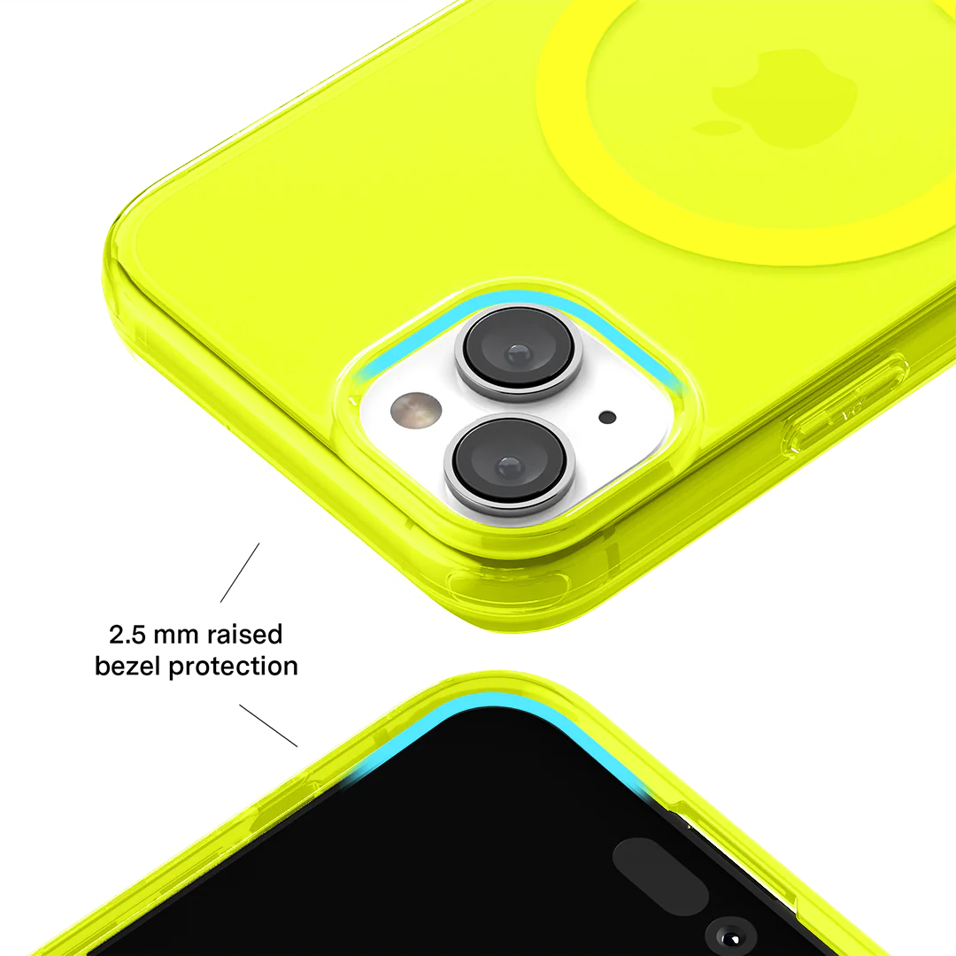 Neon Yellow Clear iPhone Case - Image 108
