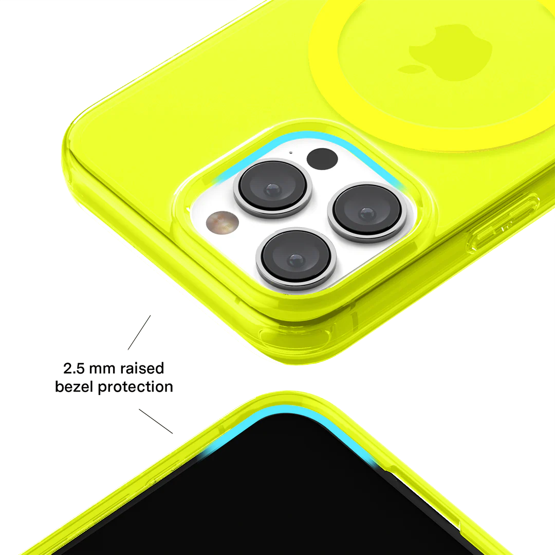 Neon Yellow Clear iPhone Case - Image 114