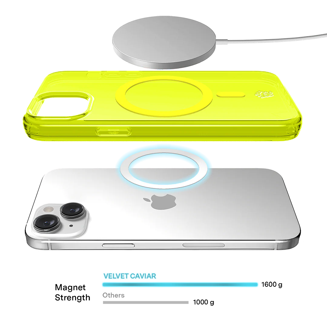 Neon Yellow Clear iPhone Case - Image 127