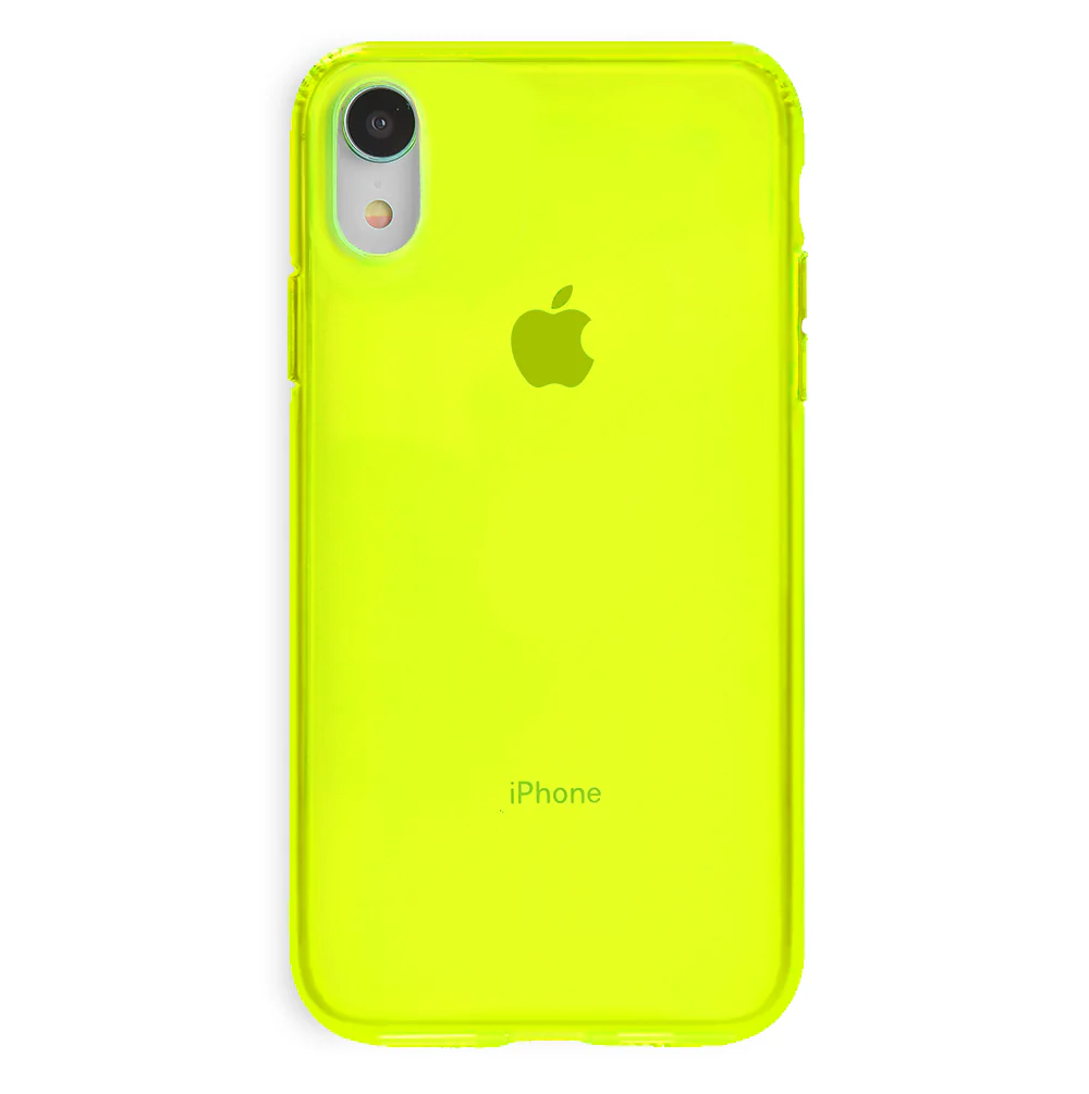 Neon Yellow Clear iPhone Case - Image 13