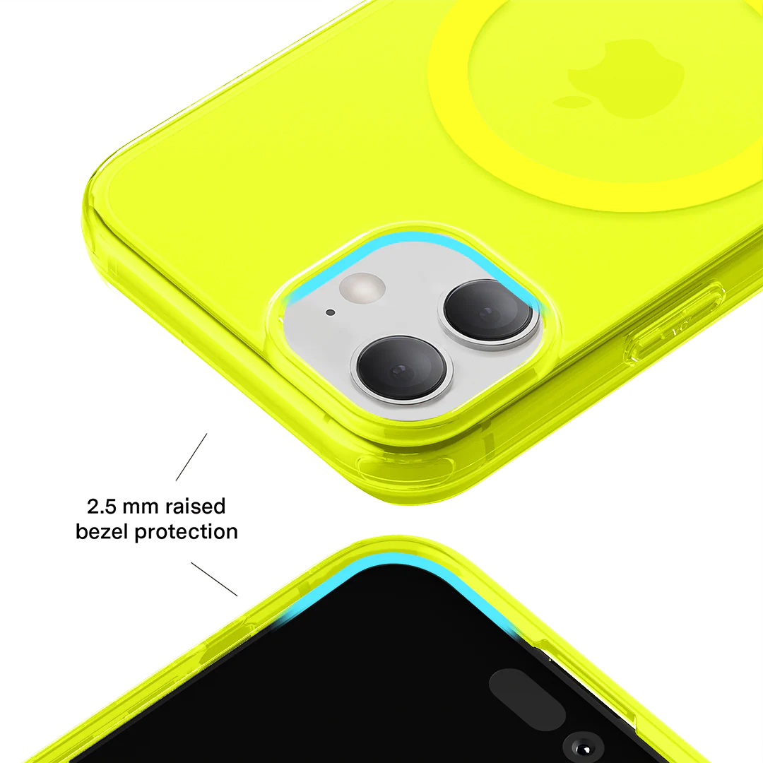 Neon Yellow Clear iPhone Case - Image 138