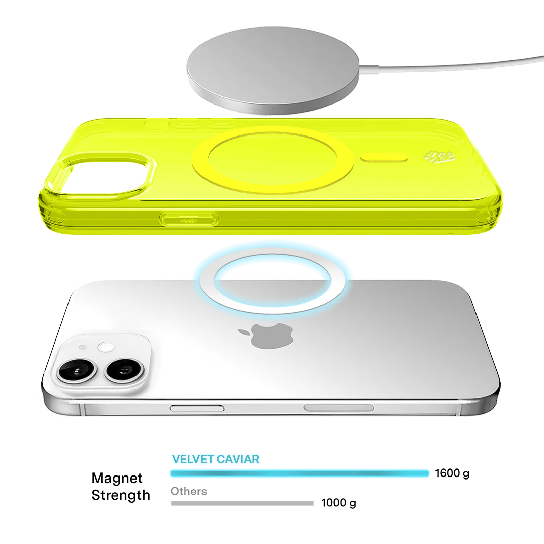 Neon Yellow Clear iPhone Case - Image 139