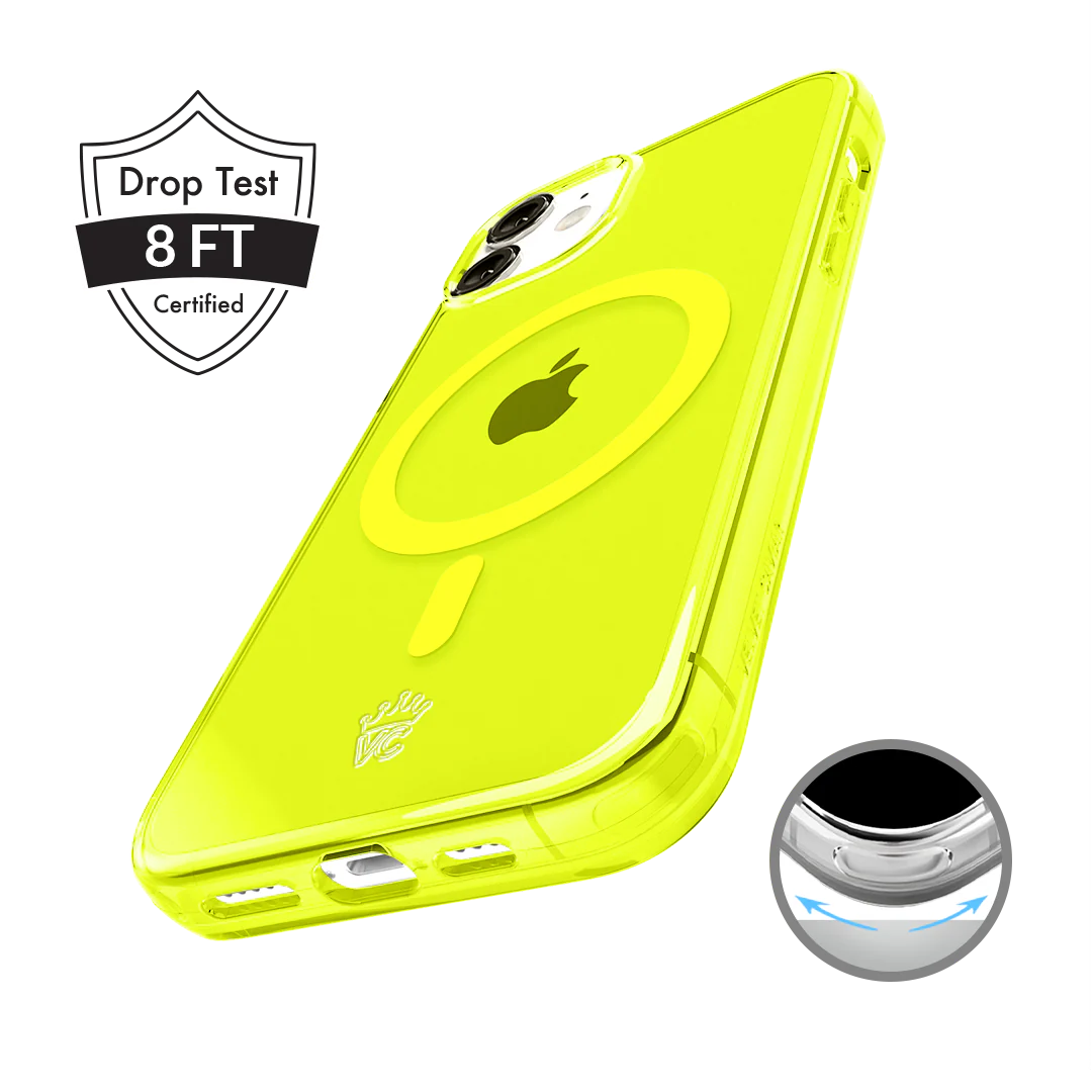 Neon Yellow Clear iPhone Case - Image 140