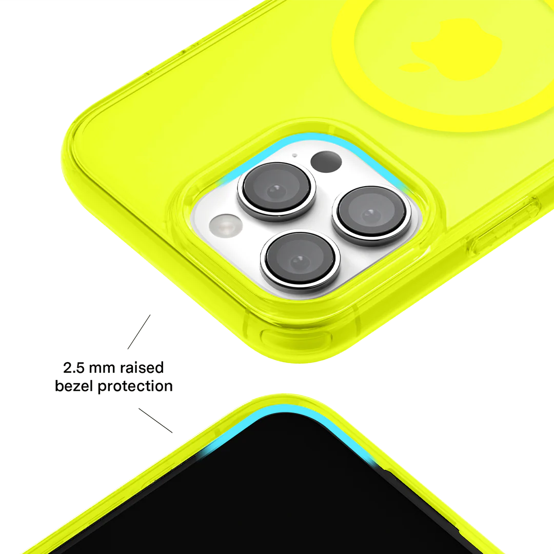 Neon Yellow Clear iPhone Case - Image 144