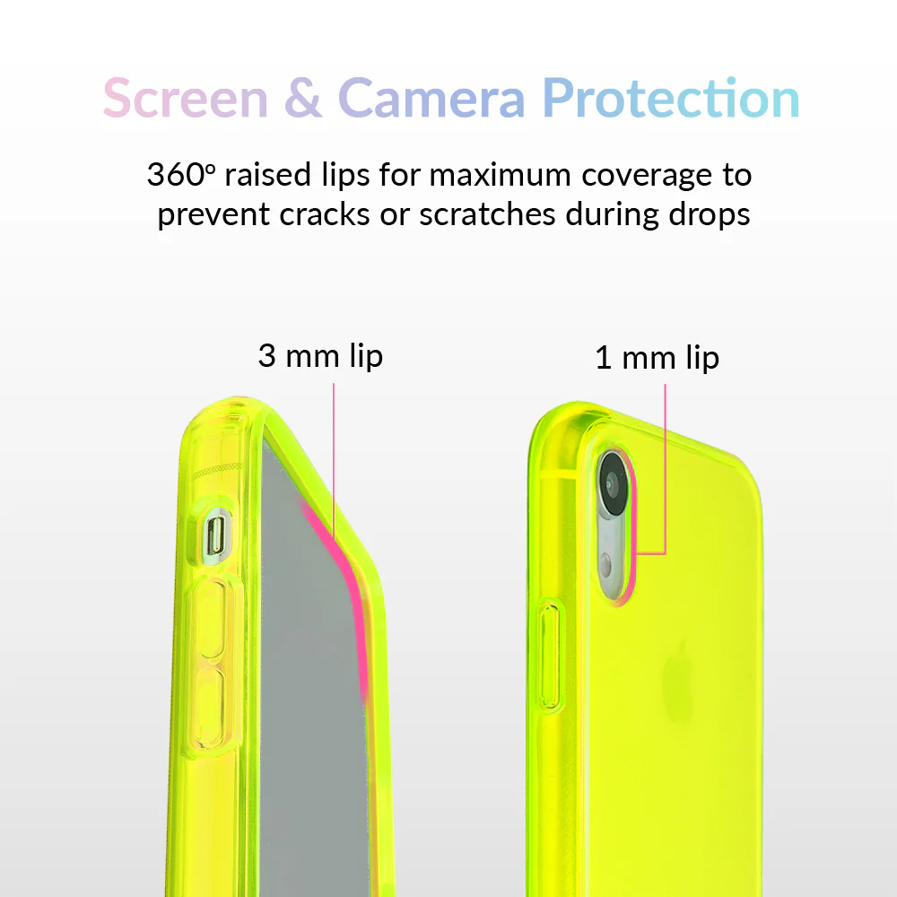 Neon Yellow Clear iPhone Case - Image 15