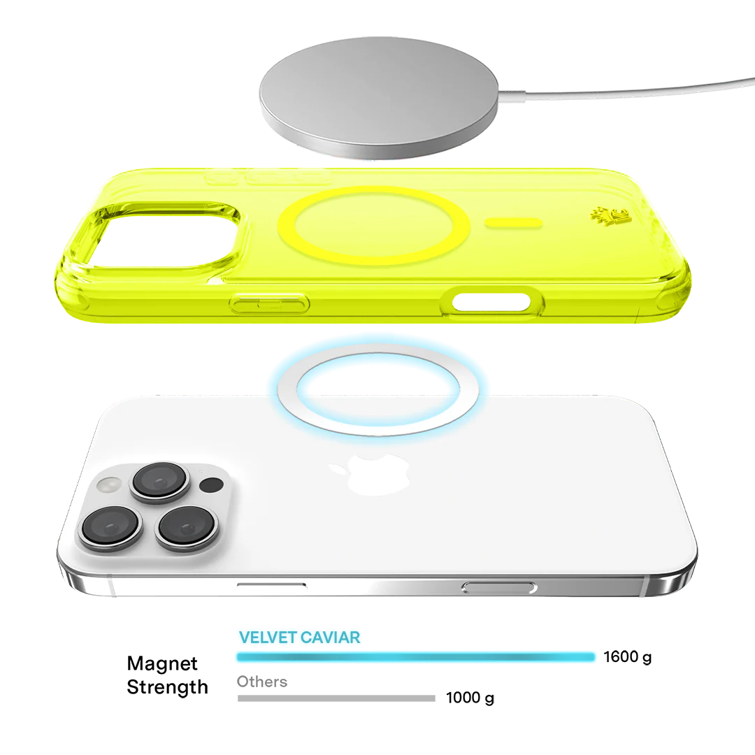 Neon Yellow Clear iPhone Case - Image 151