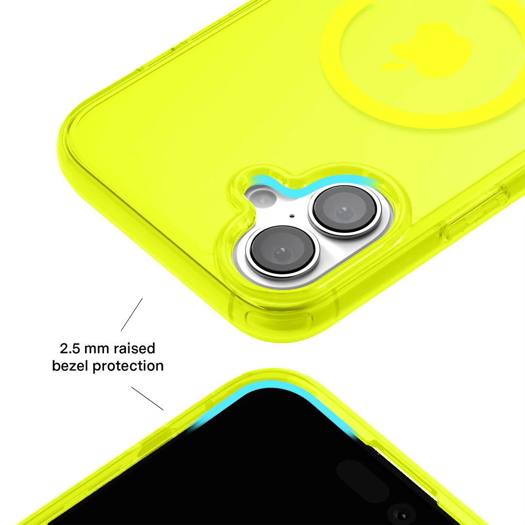Neon Yellow Clear iPhone Case - Image 156