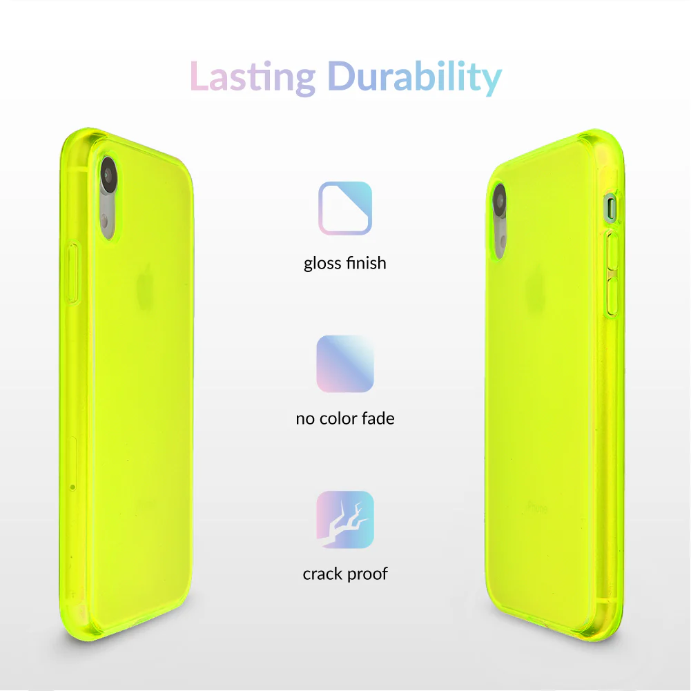 Neon Yellow Clear iPhone Case - Image 17