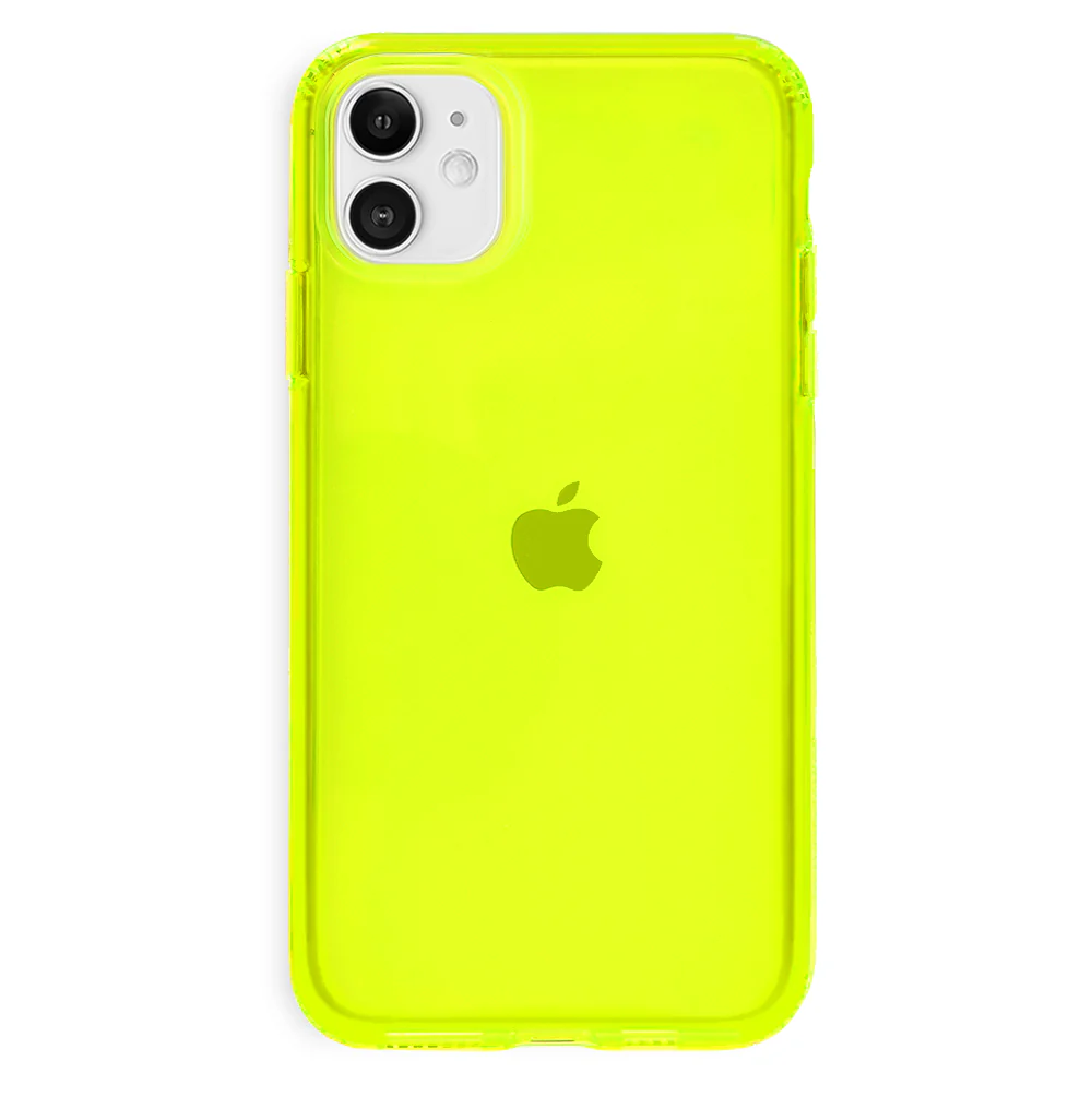 Neon Yellow Clear iPhone Case - Image 20