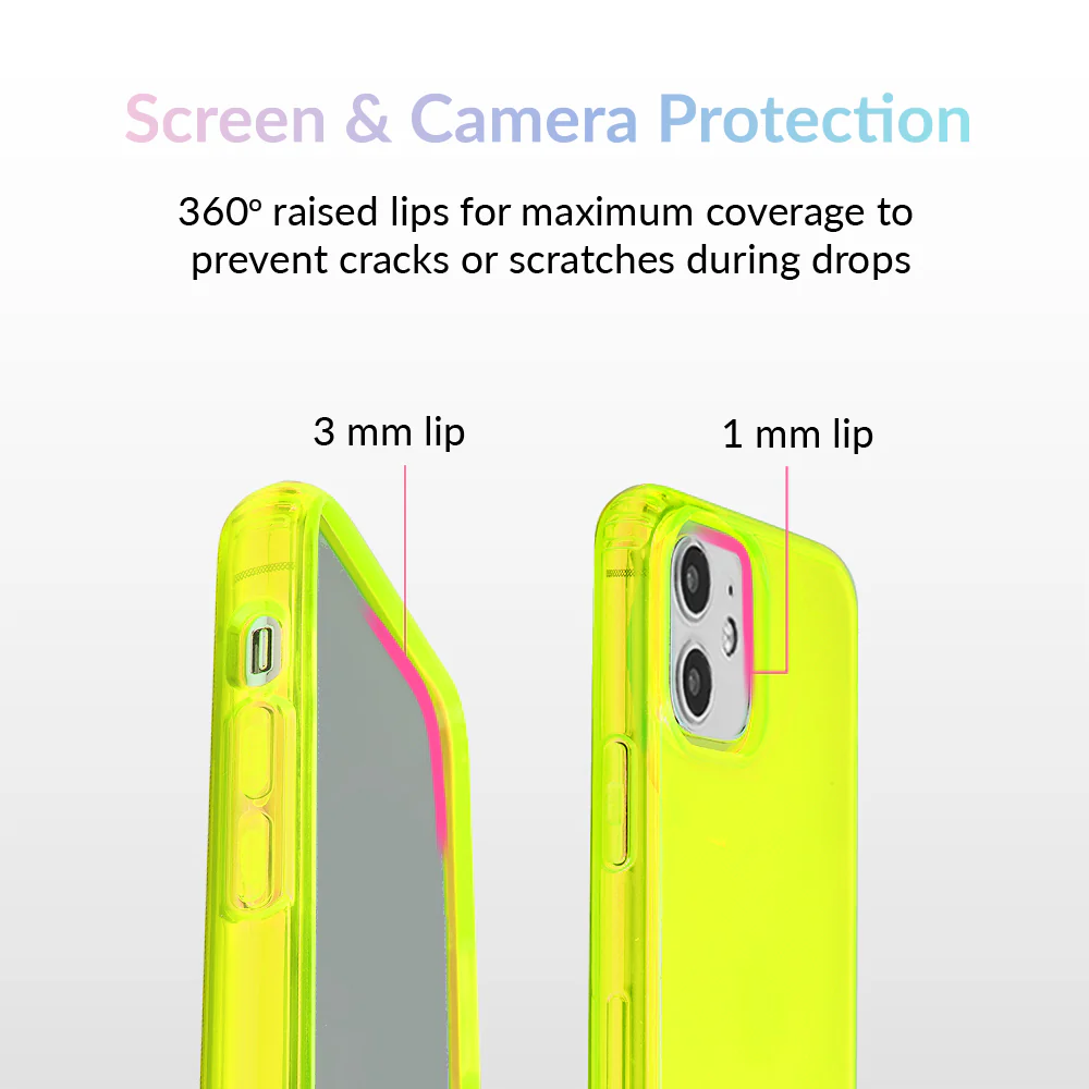 Neon Yellow Clear iPhone Case - Image 22