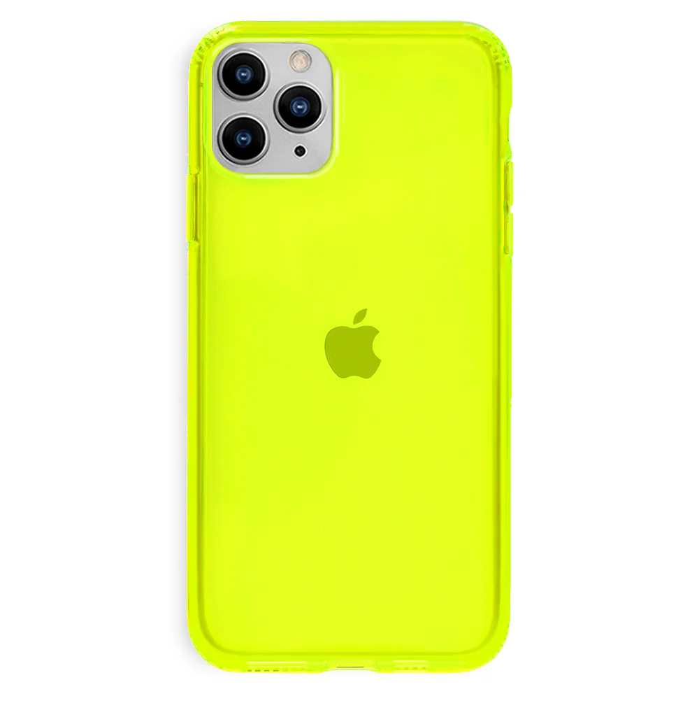 Neon Yellow Clear iPhone Case - Image 27