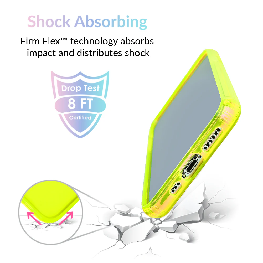 Neon Yellow Clear iPhone Case - Image 37